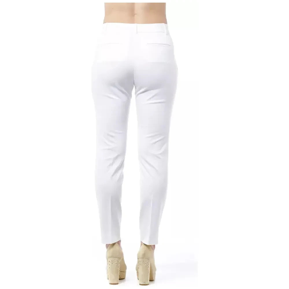 Peserico Chic High Waist Cigarette Leg Trousers Peserico Lavender