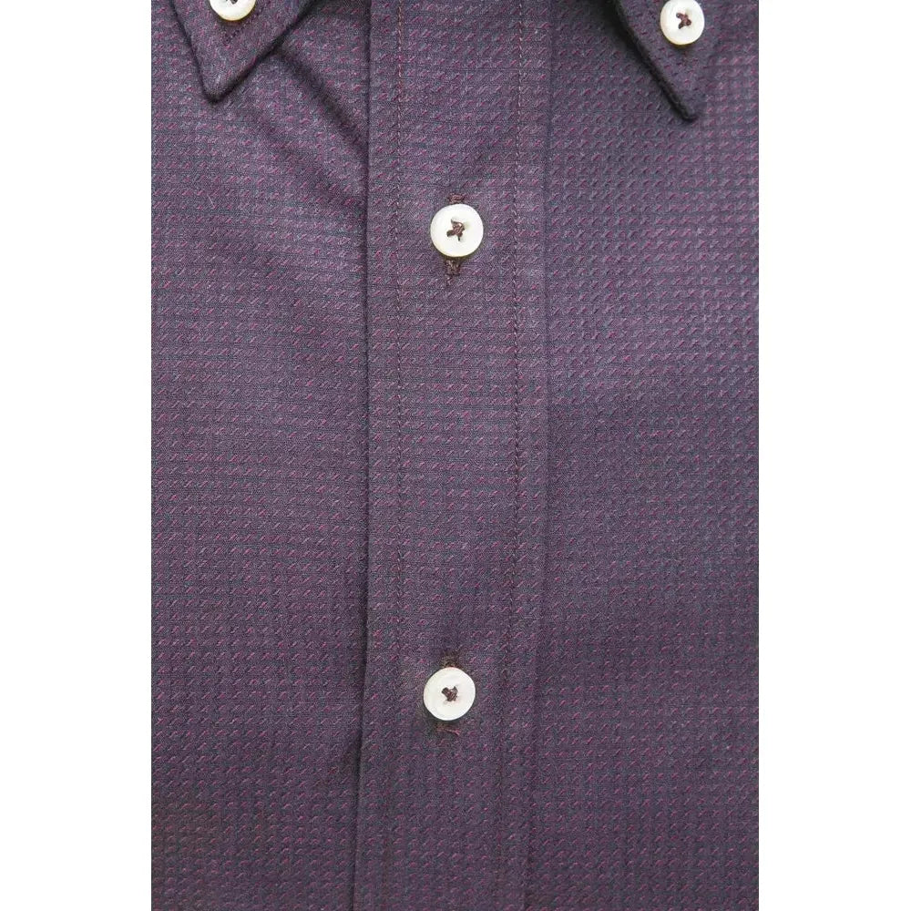 Robert Friedman Black Cotton Men Shirt RO-20456-M
