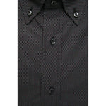 Robert Friedman Black Cotton Men's Shirt RO-20459-M