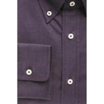 Robert Friedman Black Cotton Men Shirt RO-20456-M