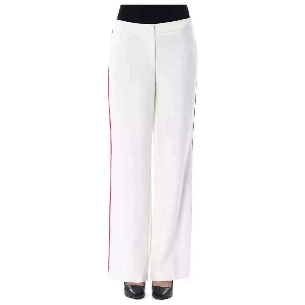 BYBLOS White Polyester Women's Pants Jeans & Pants BYBLOS Lavender