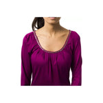 BYBLOS Purple Viscose Women Top BYBLOS Dark Red