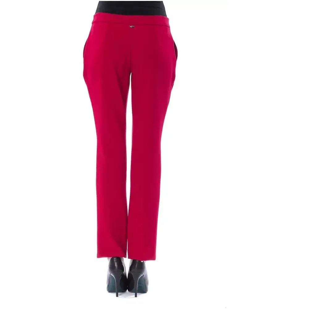 BYBLOS Fuchsia Polyester Women Pant BYBLOS Firebrick