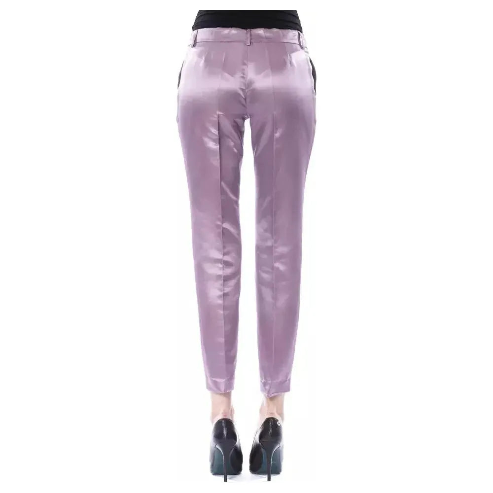 BYBLOS Purple Cotton Women Pants BYBLOS Dark Gray