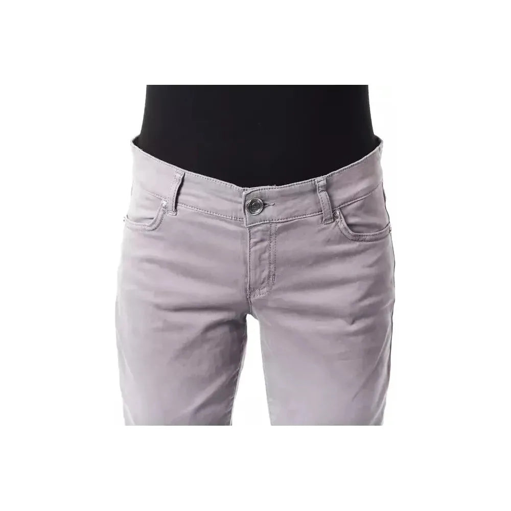 BYBLOS Gray Cotton Women Pant BYBLOS Dark Gray