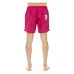 Bikkembergs Fuchsia Polyester Men Swim Short Bikkembergs Maroon