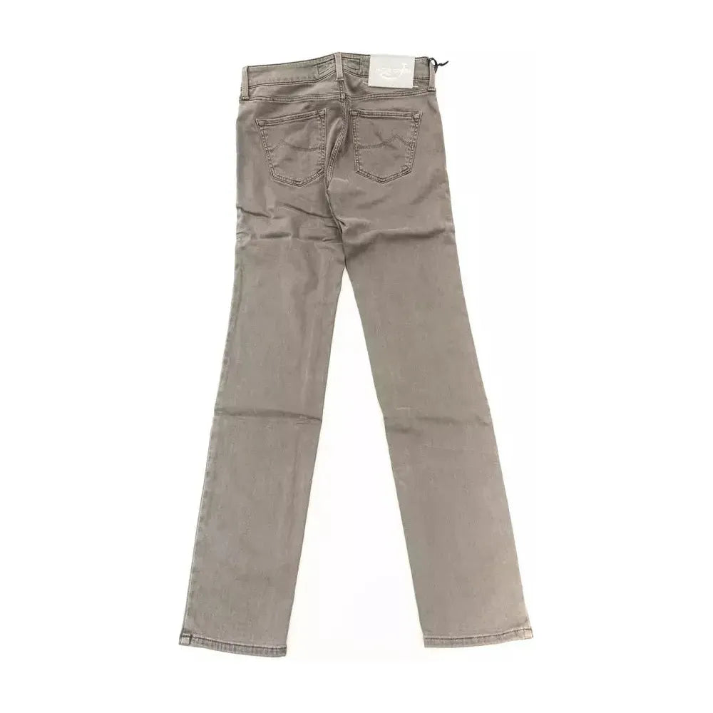 Jacob Cohen Gray Cotton Women Jeans Jacob Cohen Rosy Brown