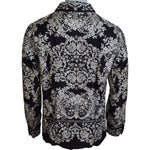 Dolce & Gabbana Elegant Satin Floral Baroque Shirt Dolce & Gabbana Gray