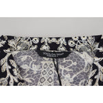 Dolce & Gabbana Elegant Satin Floral Baroque Shirt Dolce & Gabbana Gray