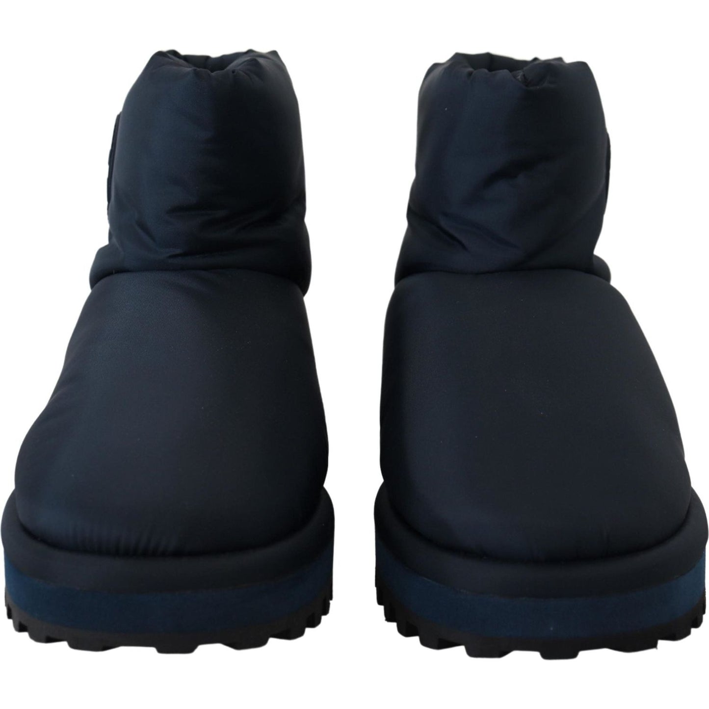 Dolce & Gabbana Elegant Ankle Height Blue Boots for Sophisticated Style Dolce & Gabbana Dark Slate Gray