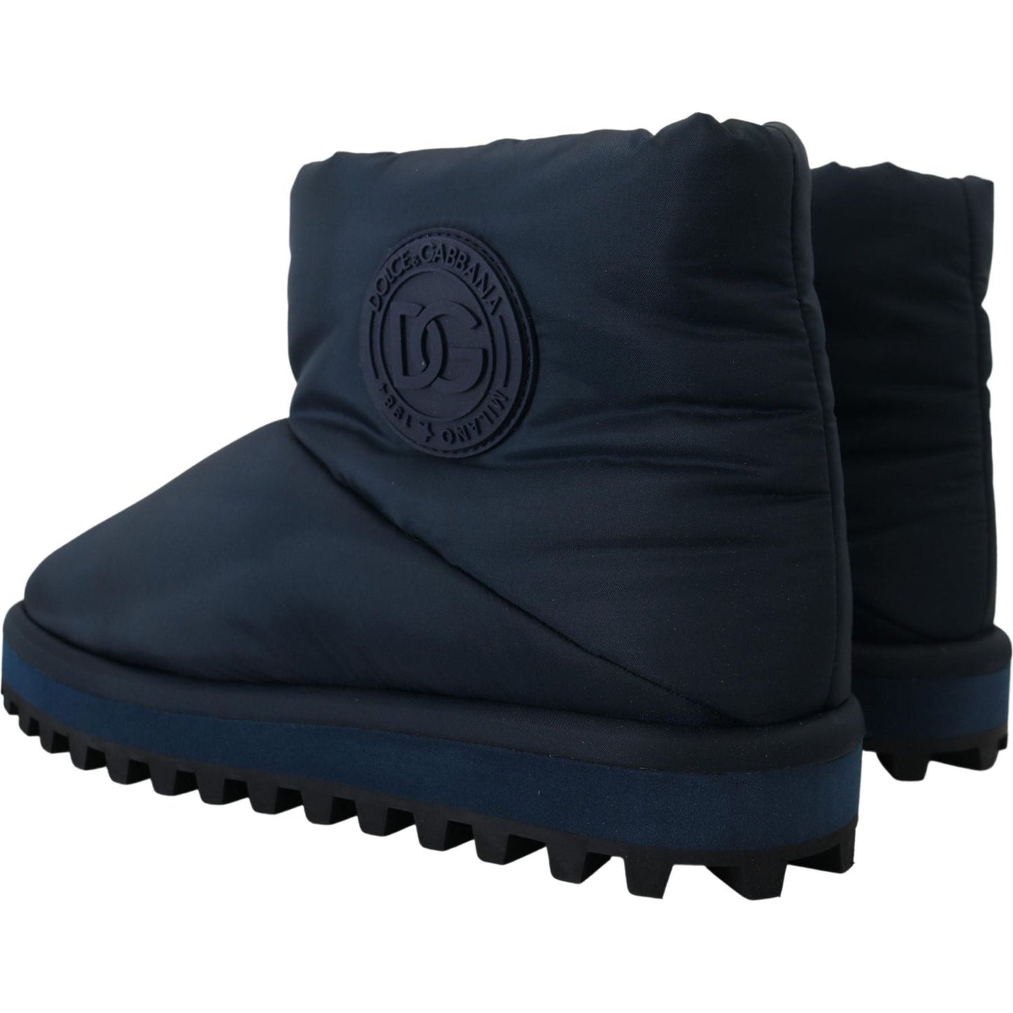 Dolce & Gabbana Elegant Ankle Height Blue Boots for Sophisticated Style Dolce & Gabbana Dark Slate Gray