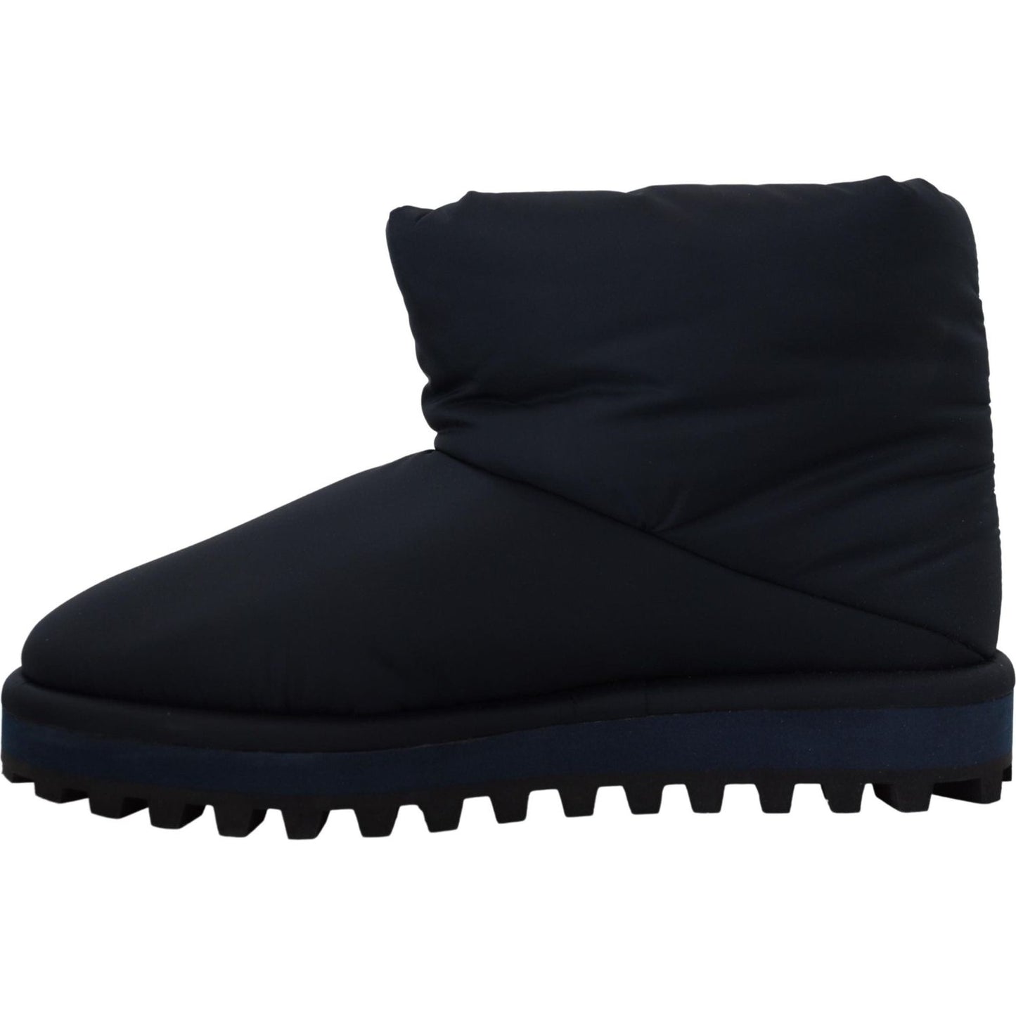 Dolce & Gabbana Elegant Ankle Height Blue Boots for Sophisticated Style Dolce & Gabbana Black