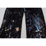 Dolce & Gabbana Exquisite Color Splash Print Denim Pants Dolce & Gabbana Gray