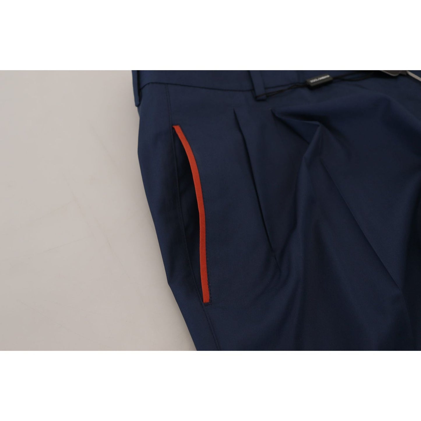 Dolce & Gabbana Blue Cotton Chino Formal Pants PAN73332 - 50