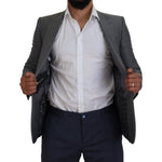 Dolce & Gabbana Elegant Light Gray Sicilia Blazer Jacket Dolce & Gabbana Gray