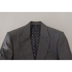 Dolce & Gabbana Elegant Light Gray Sicilia Blazer Jacket Dolce & Gabbana Gray