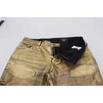 Dolce & Gabbana Elegant Gold Denim Elegance Dolce & Gabbana Gray
