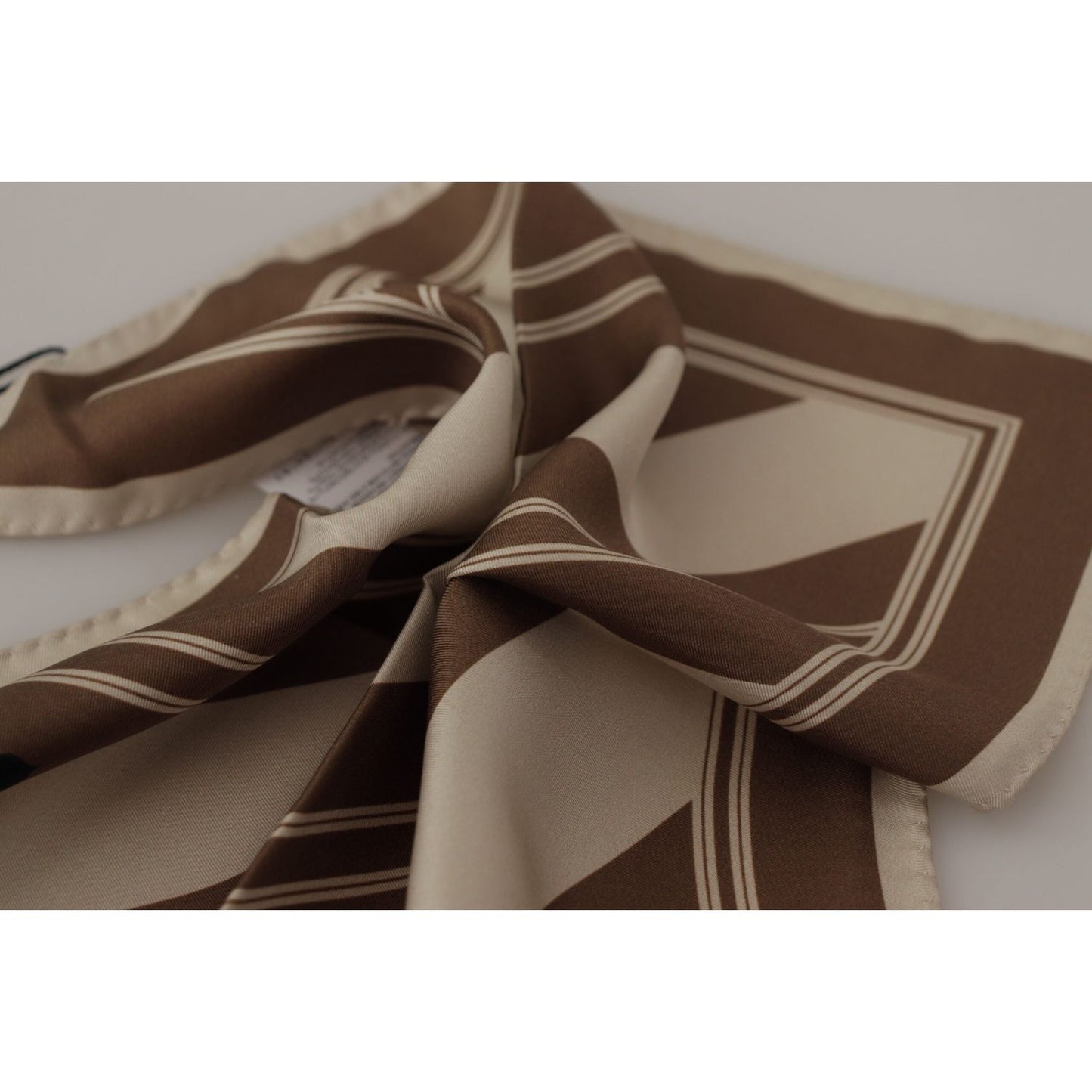 Dolce & Gabbana Elegant Striped Silk Men's Scarf Dolce & Gabbana Dim Gray