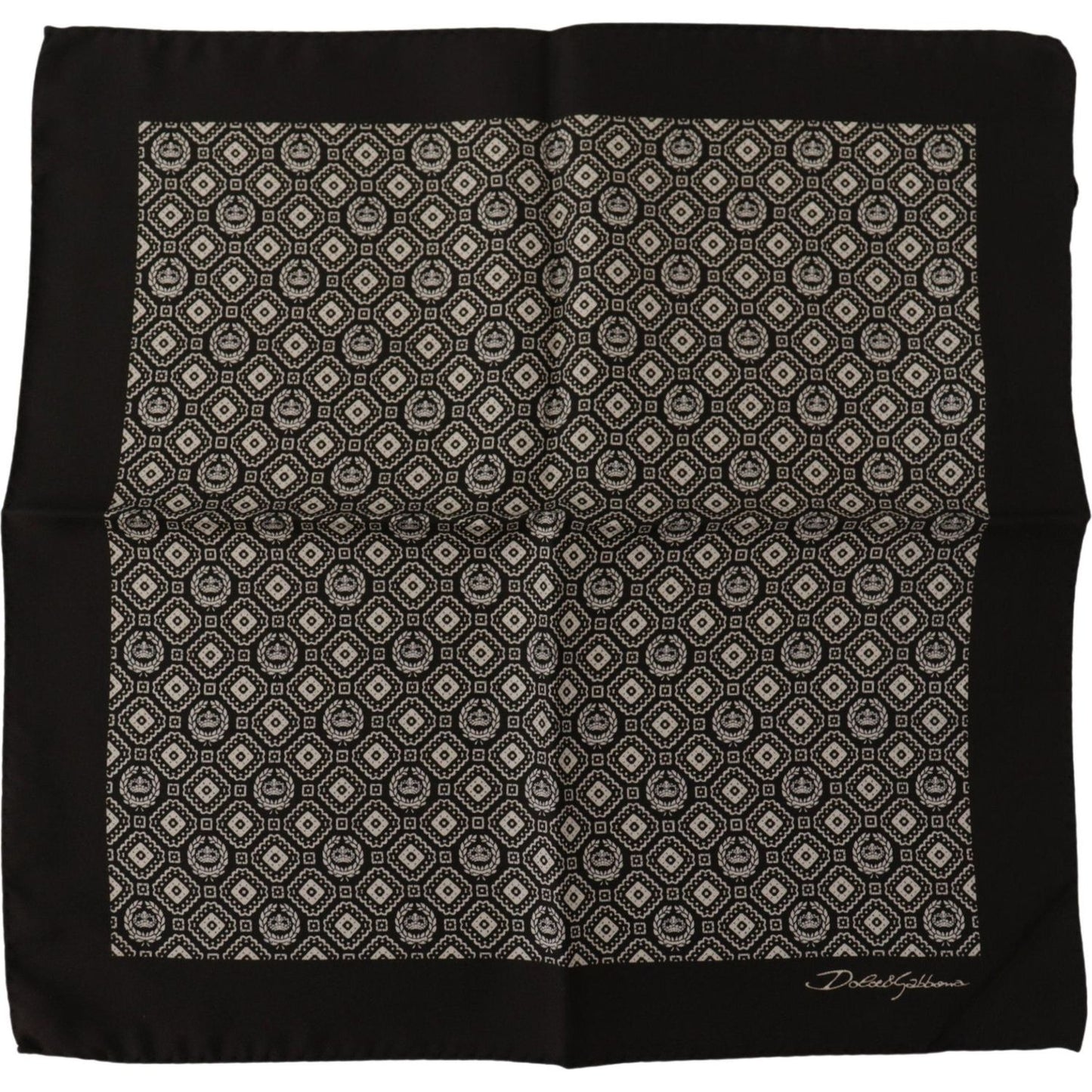 Dolce & Gabbana Elegant Black Silk Men's Scarf Wrap Dolce & Gabbana Black