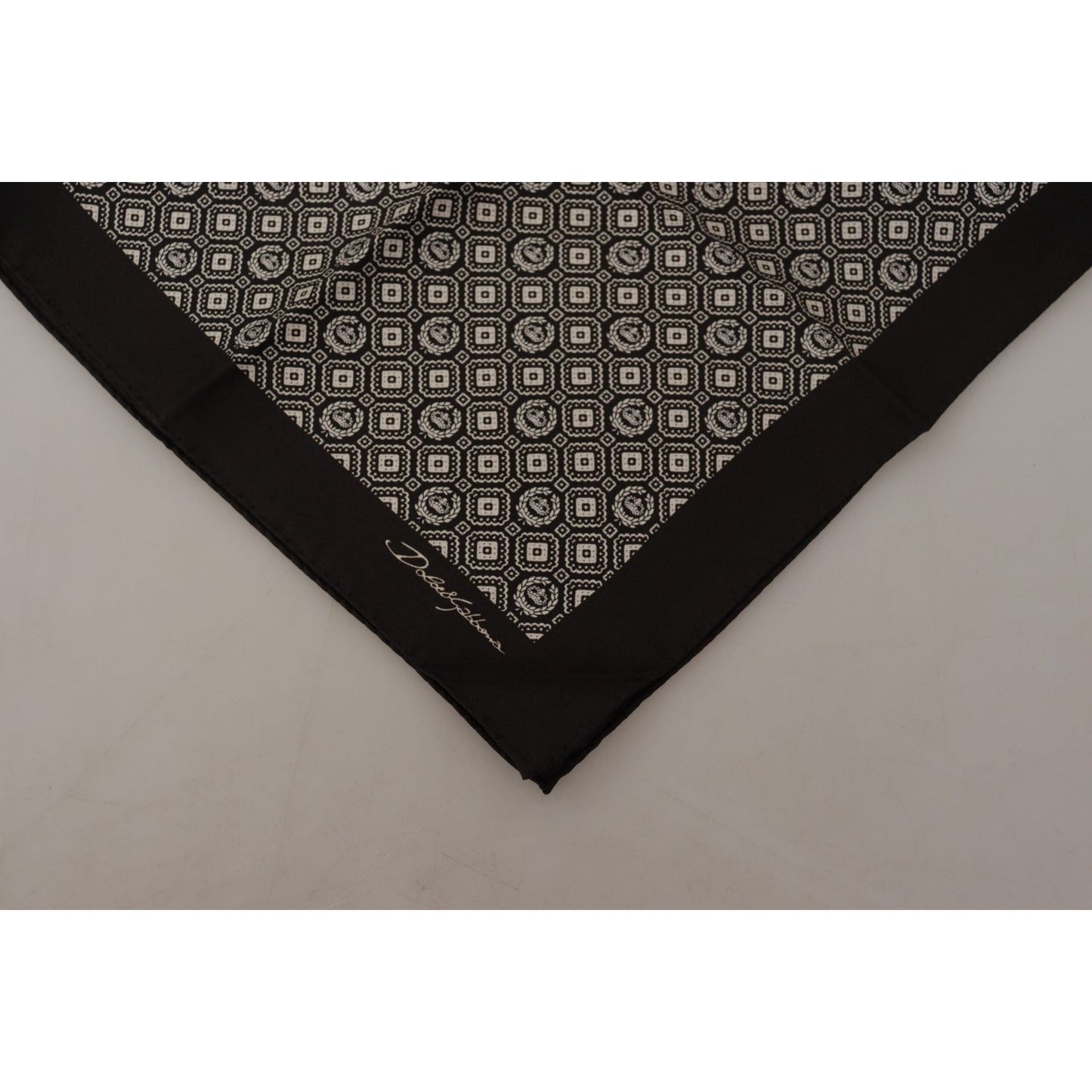 Dolce & Gabbana Elegant Black Silk Men's Scarf Wrap Dolce & Gabbana Rosy Brown