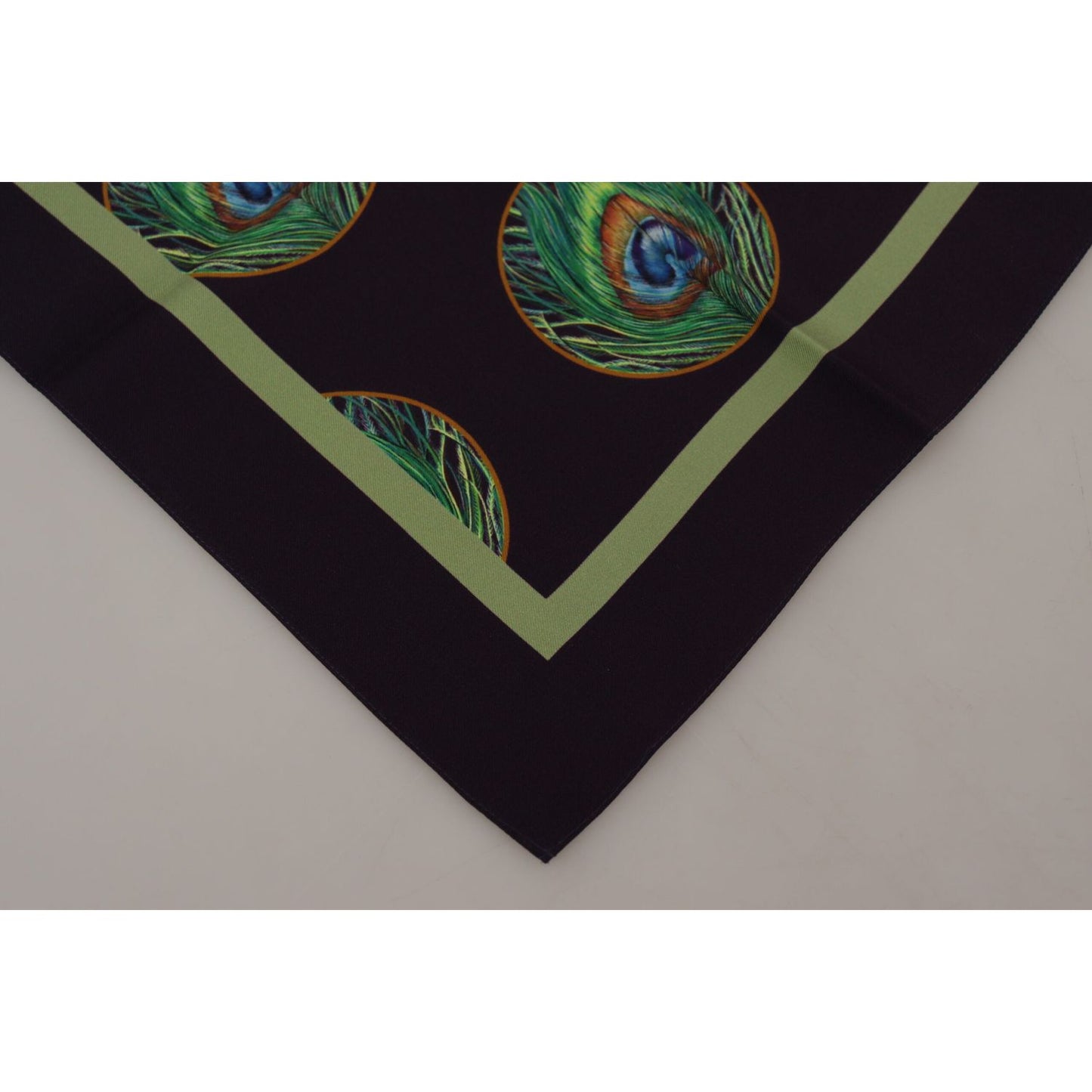 Dolce & Gabbana Elegant Silk Square Scarf Wrap Dolce & Gabbana Light Slate Gray