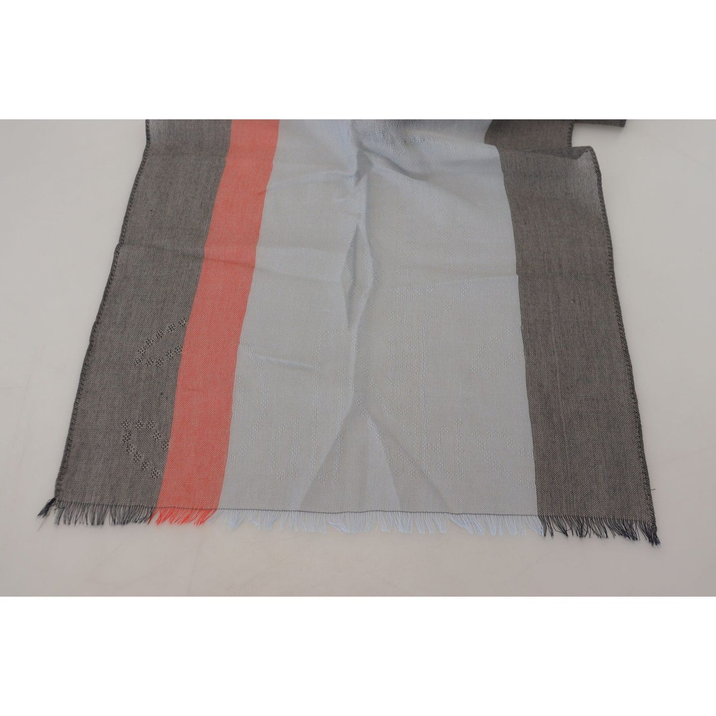 Costume National Multicolor Cotton Men's Luxury Scarf Costume National Dark Gray