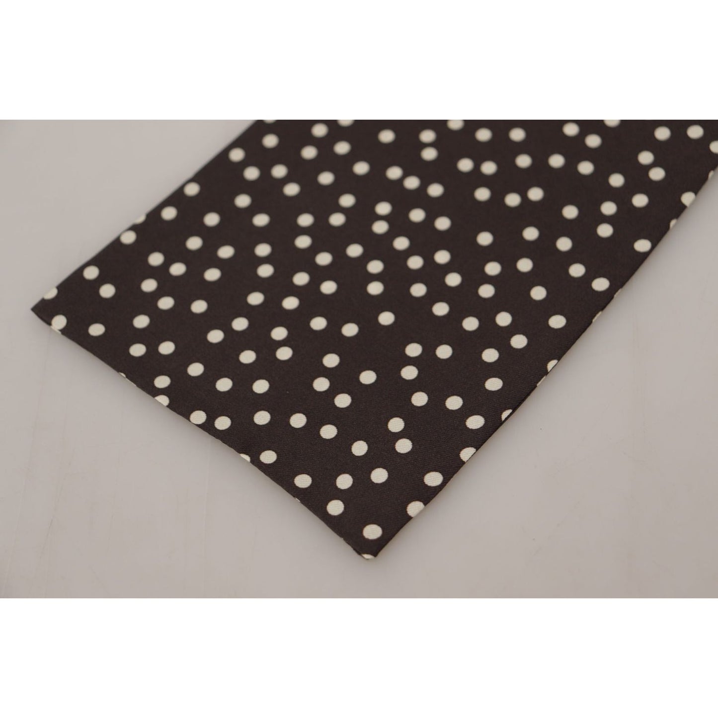 Dolce & Gabbana Elegant Silk Polka Dot Men's Scarf Dolce & Gabbana Dark Slate Gray
