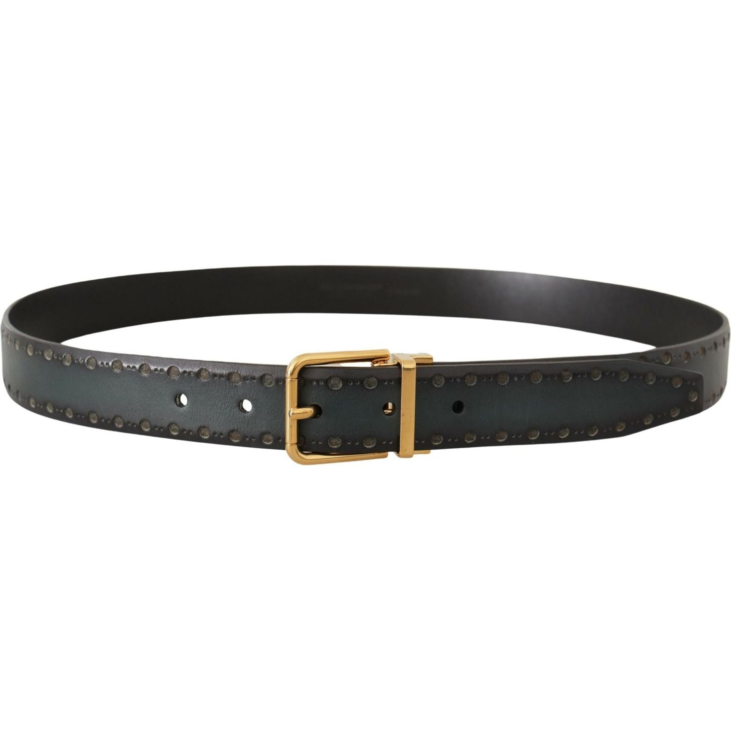 Dolce & Gabbana Emerald Elegance Leather Belt Dolce & Gabbana Dark Slate Gray