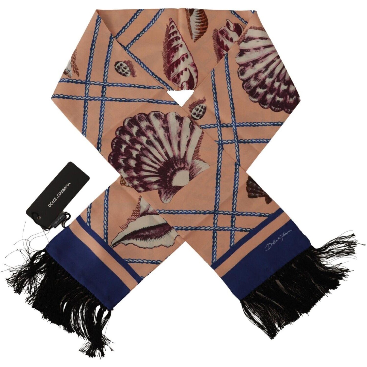 Dolce & Gabbana Elegant Silk Men's Scarf Wrap Dolce & Gabbana Rosy Brown