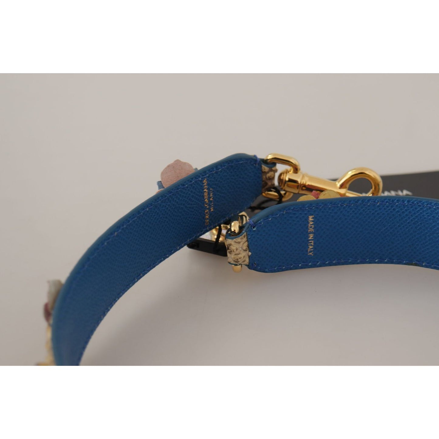 Dolce & Gabbana Elegant Beige Python Leather Strap Dolce & Gabbana Dark Gray