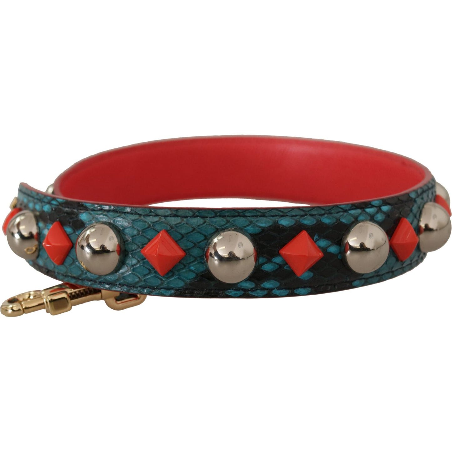 Dolce & Gabbana Emerald Green Leather Shoulder Strap Dolce & Gabbana Brown