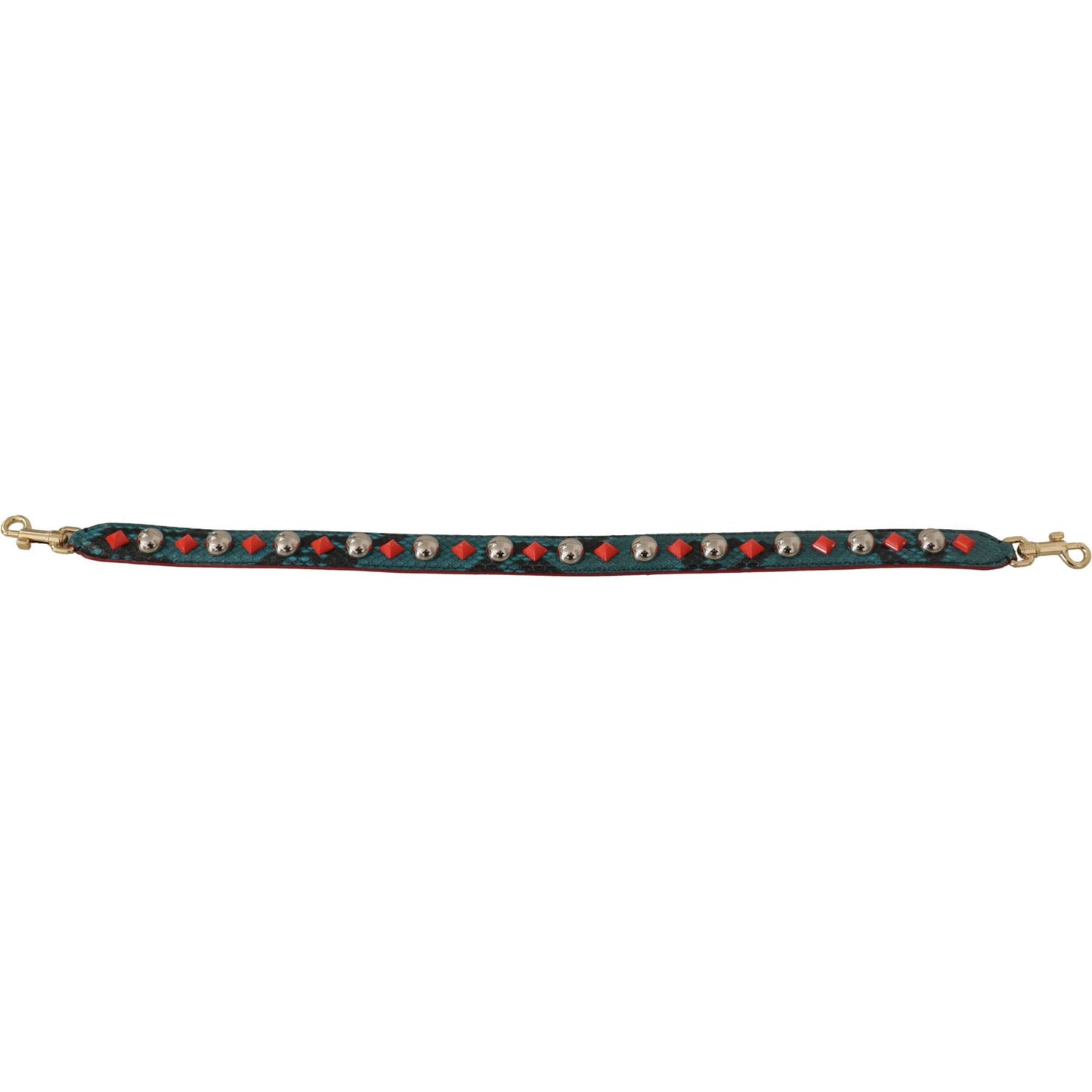 Dolce & Gabbana Emerald Green Leather Shoulder Strap Dolce & Gabbana Tan