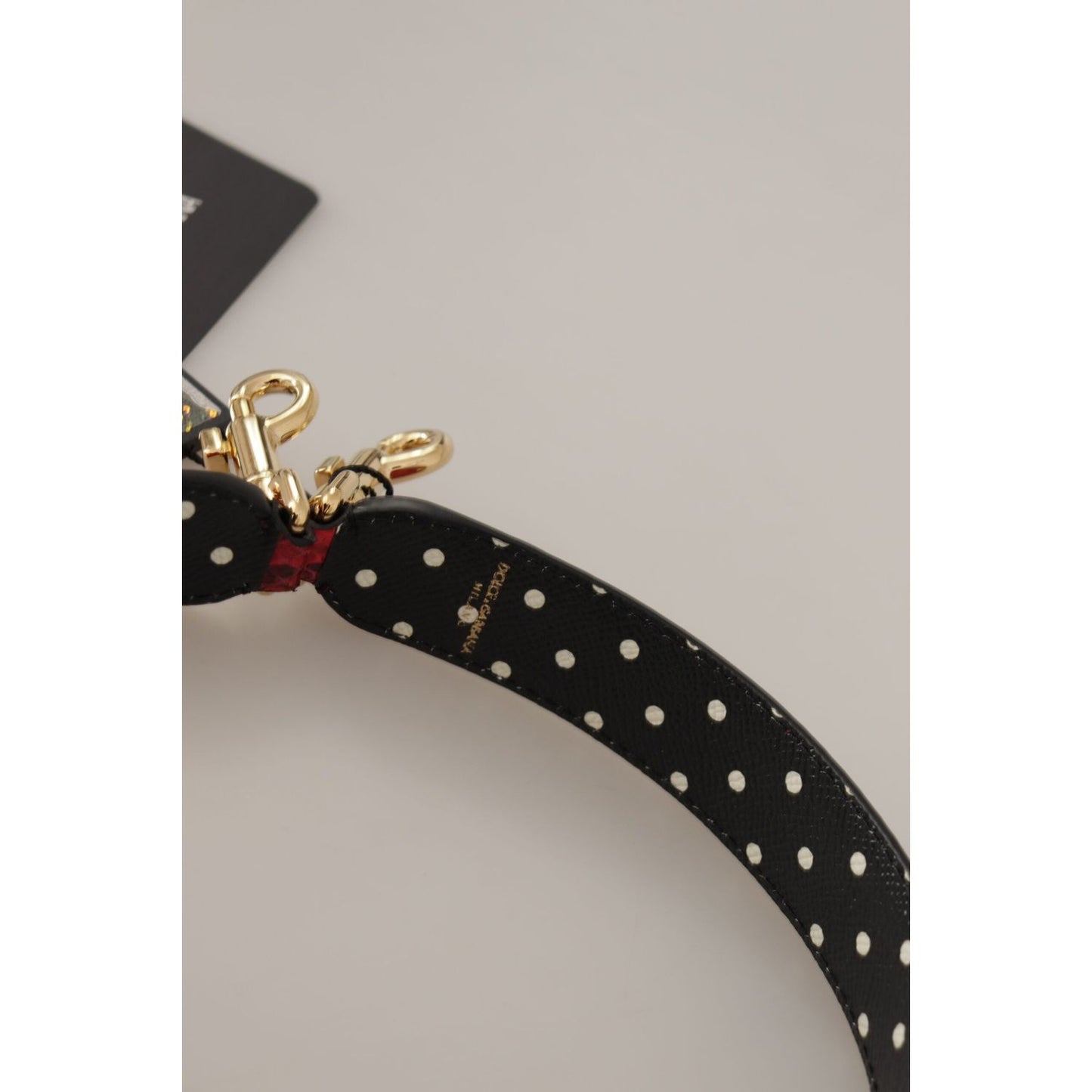 Dolce & Gabbana Elegant Red Python Leather Shoulder Strap Dolce & Gabbana Gray