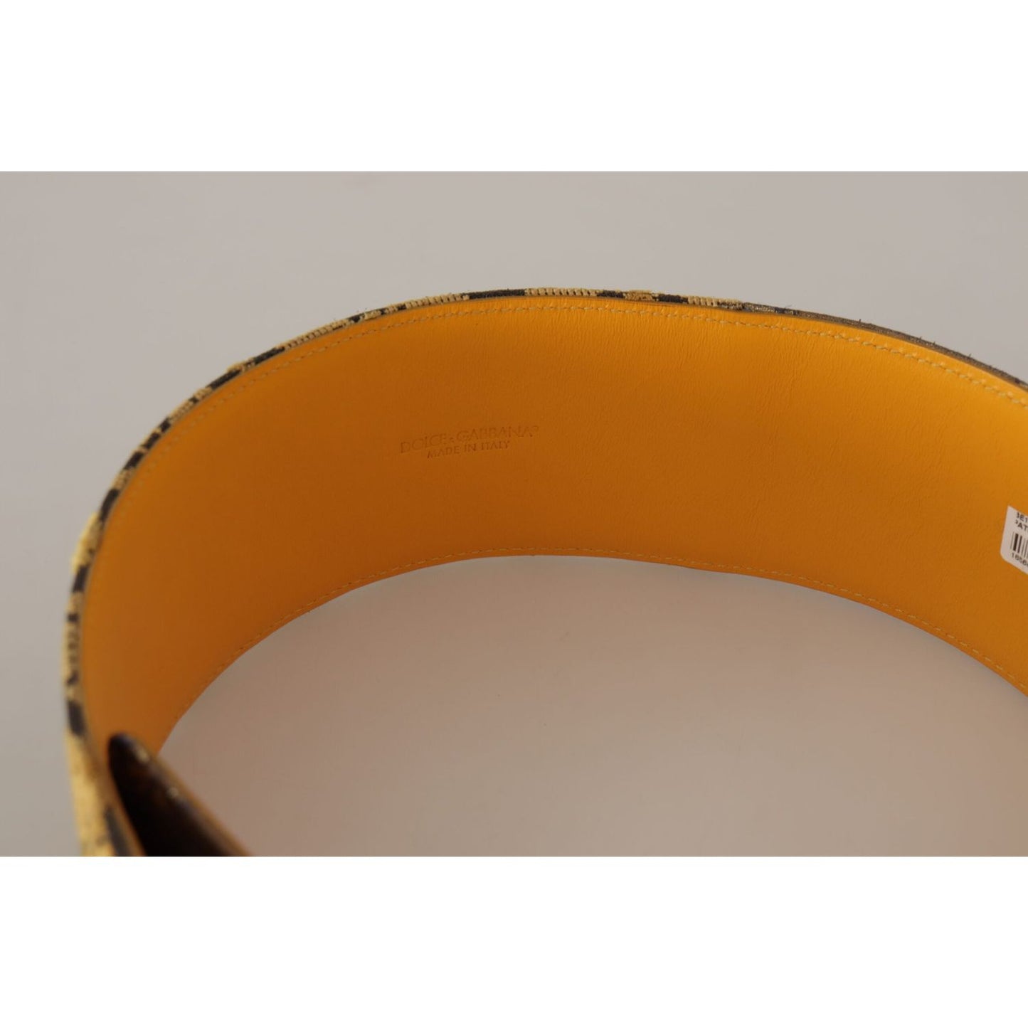 Dolce & Gabbana Elegant Blue Leather Belt with Metal Buckle Dolce & Gabbana Rosy Brown