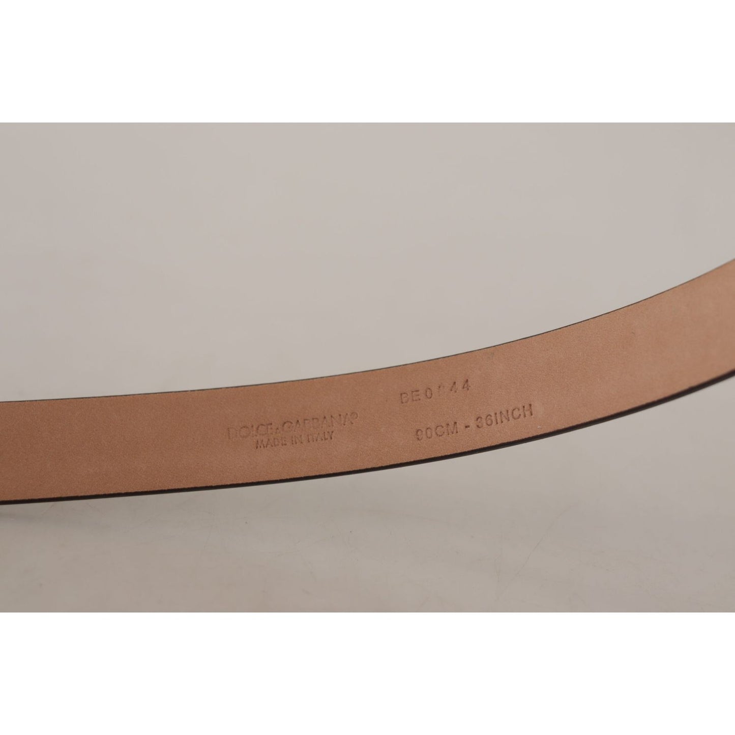 Dolce & Gabbana Elegant Black Leather Logo Buckle Belt Dolce & Gabbana Dark Gray