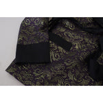 Dolce & Gabbana Gold Purple Baroque Jacket Blazer Robe KOS2114- 48