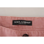 Dolce & Gabbana Exquisite Pink Chino Shorts for Men Dolce & Gabbana Rosy Brown
