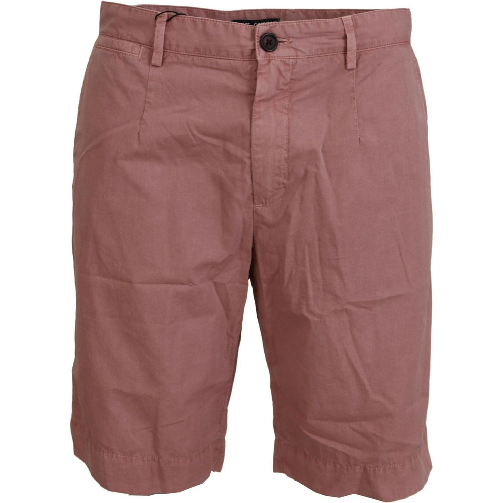 Dolce & Gabbana Exquisite Pink Chino Shorts for Men Dolce & Gabbana Dim Gray