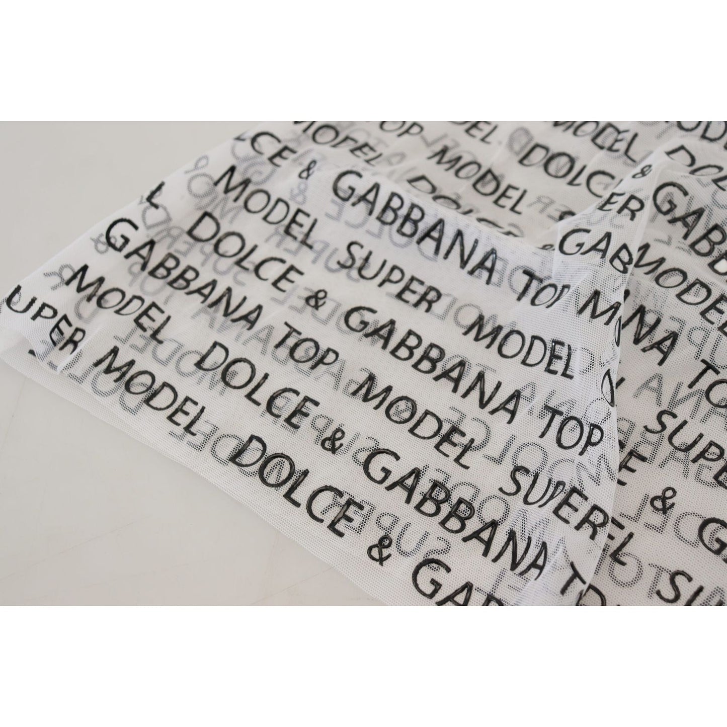 Dolce & Gabbana Elegant White Logo Print Mini Skirt Dolce & Gabbana Gray
