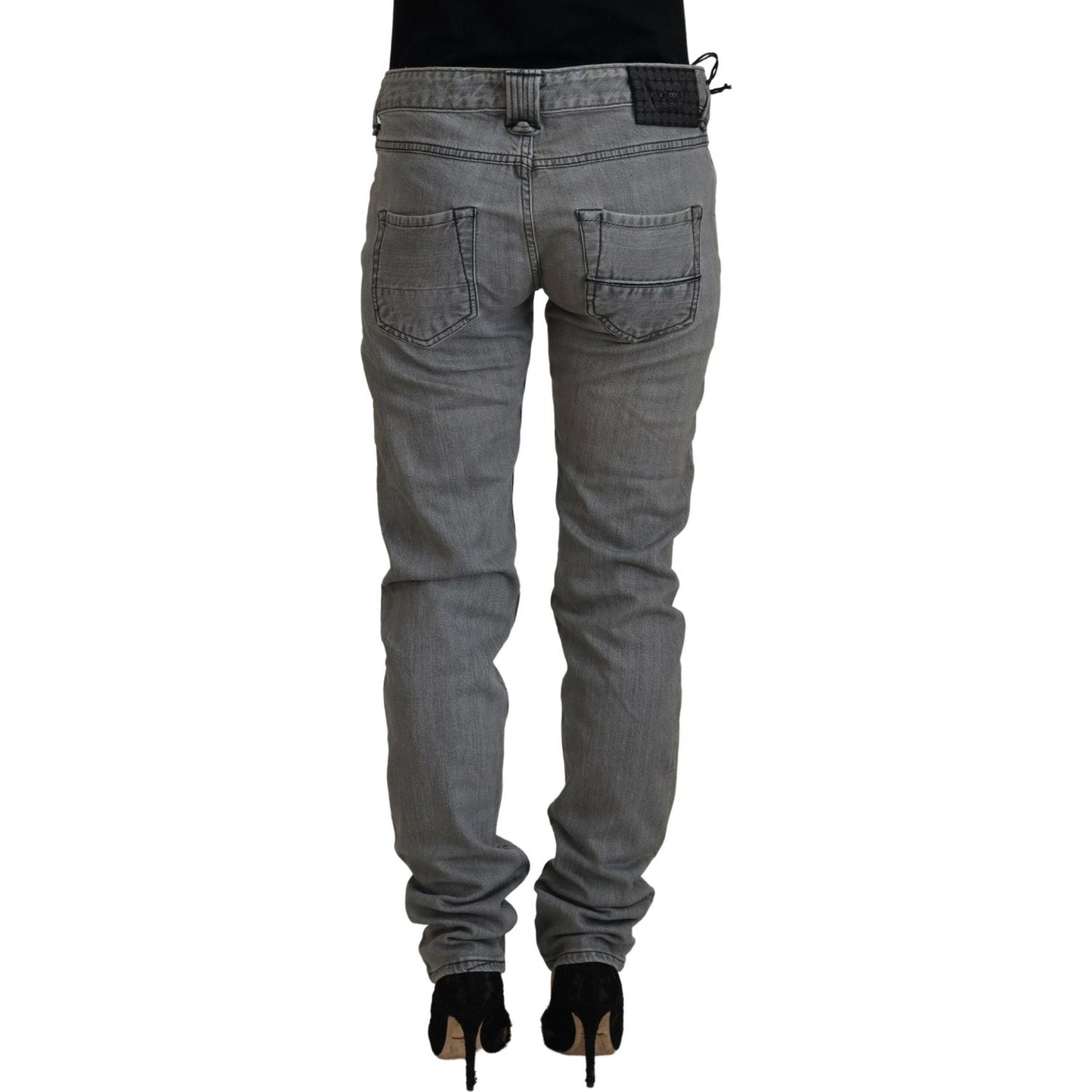 Care Label Chic Low Waist Skinny Gray Jeans Care Label Dark Slate Gray
