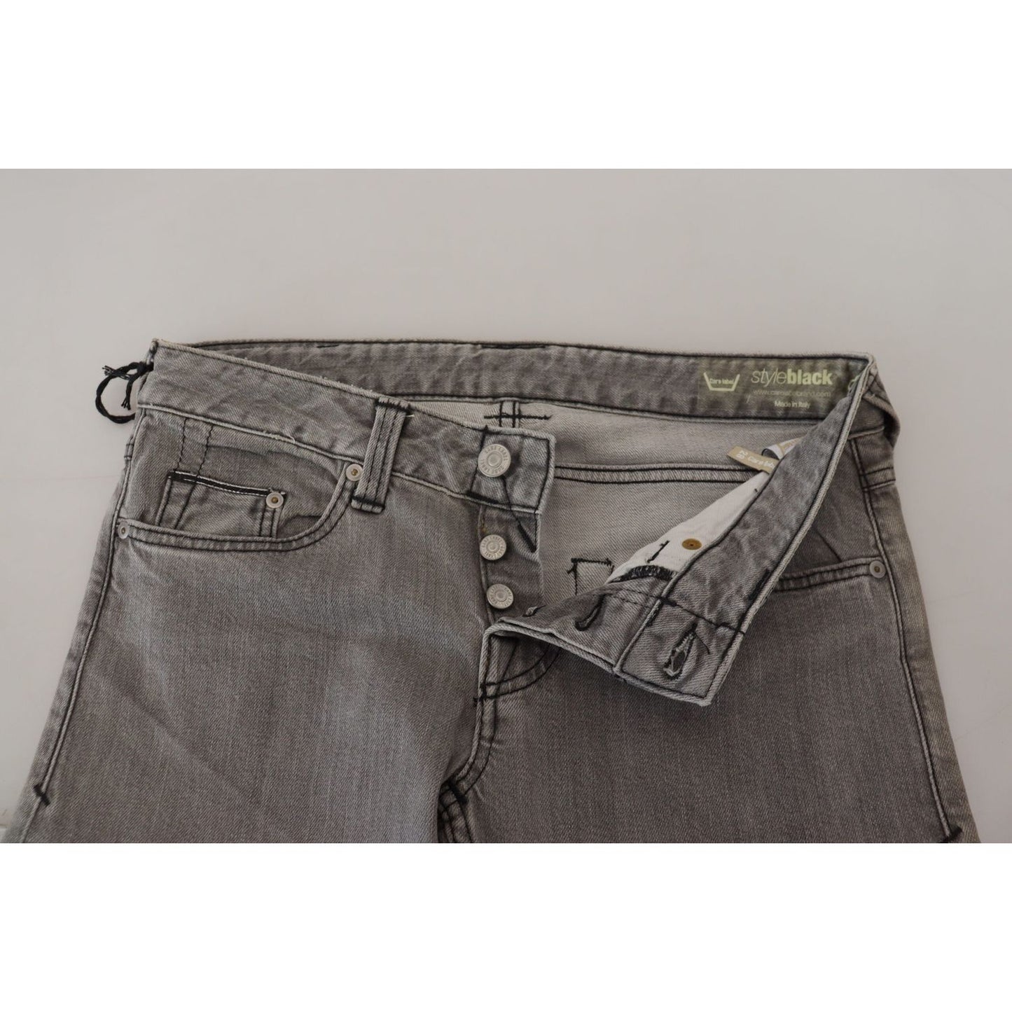 Care Label Chic Low Waist Skinny Gray Jeans Care Label Dim Gray
