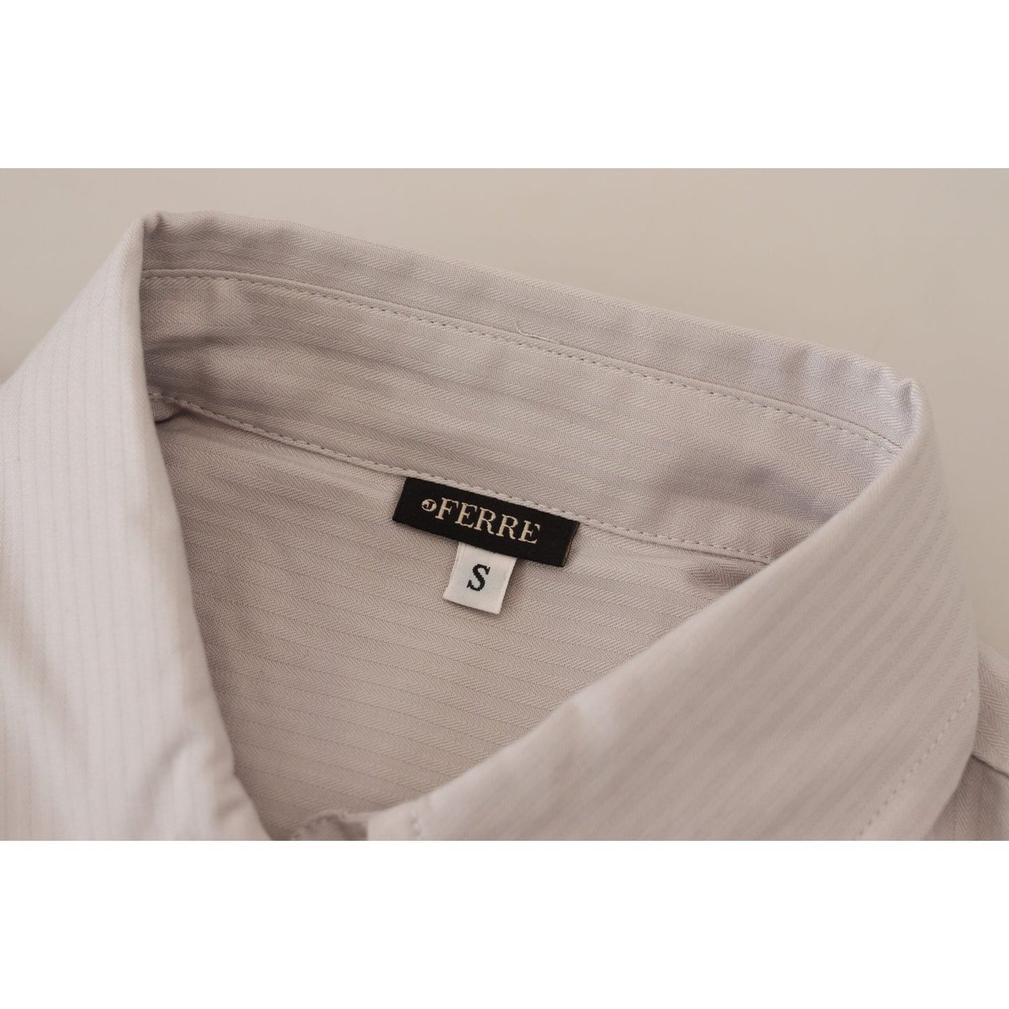 Ferre Elegant Sleeveless Cotton Polo Top Ferre Dark Gray