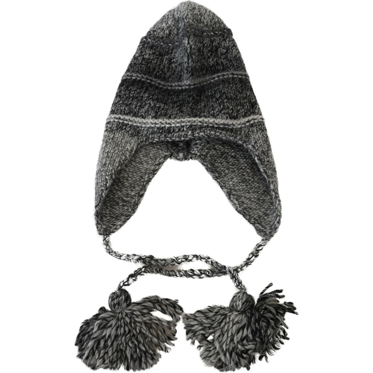 Dolce & Gabbana Elegant Gray Knitted Beanie Hat Dolce & Gabbana Dark Slate Gray