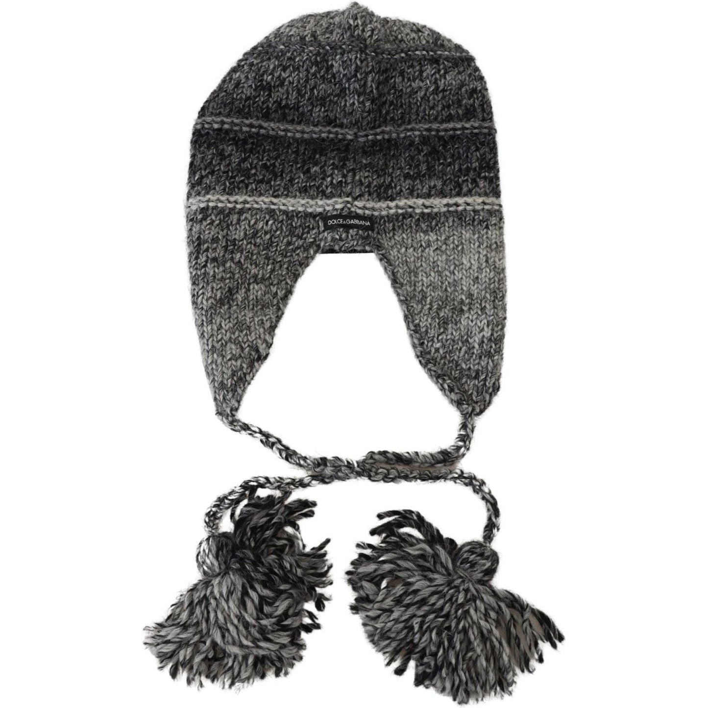 Dolce & Gabbana Elegant Gray Knitted Beanie Hat Dolce & Gabbana Dark Slate Gray