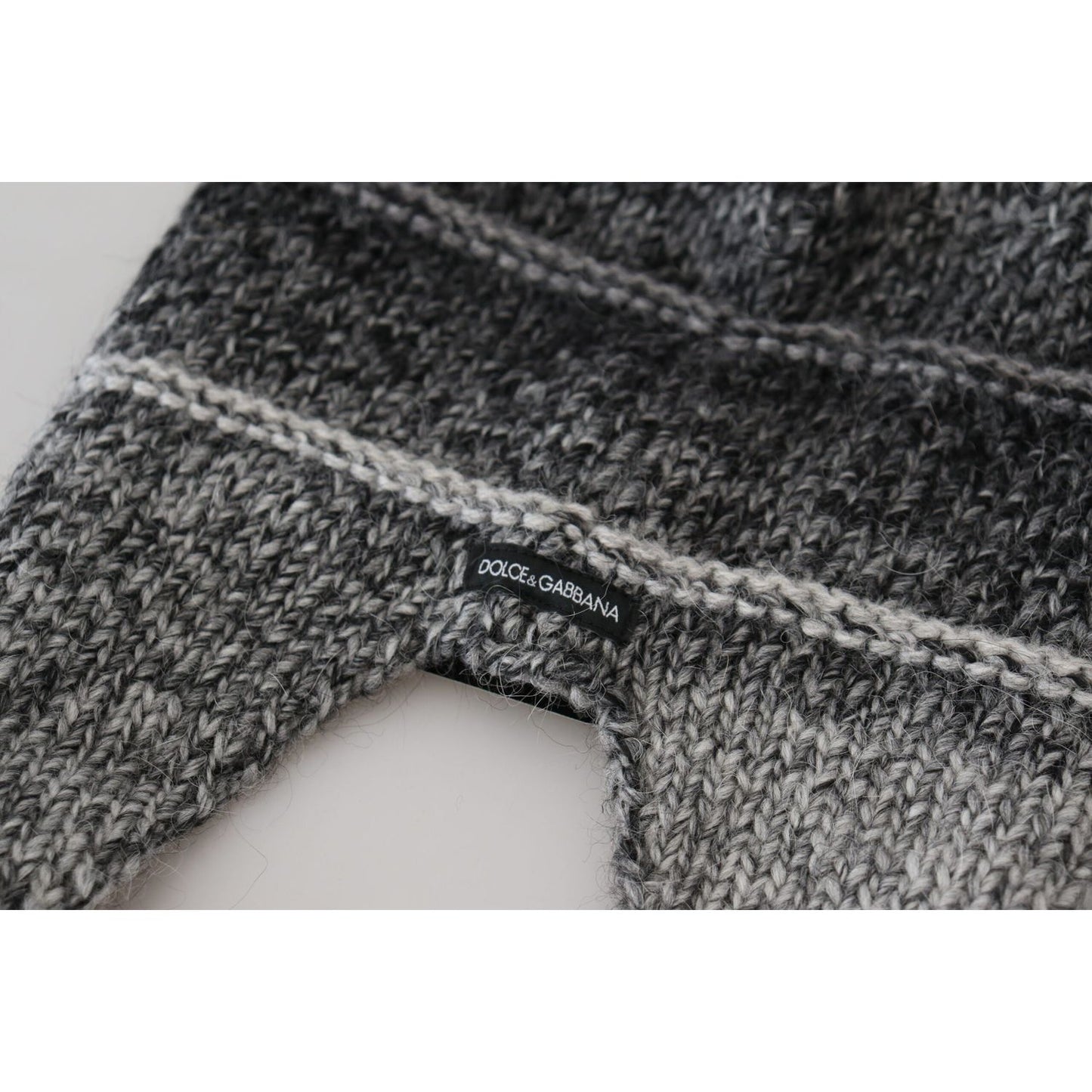 Dolce & Gabbana Elegant Gray Knitted Beanie Hat Dolce & Gabbana Dark Slate Gray