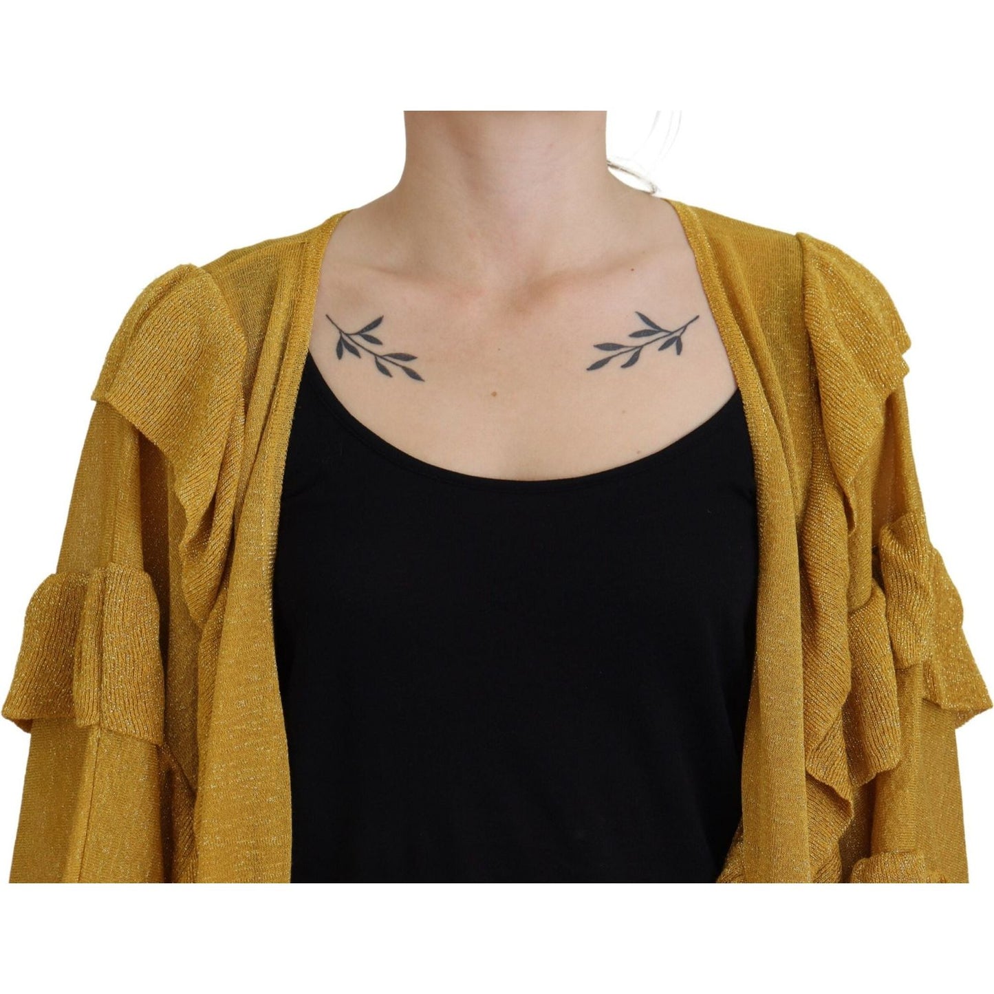 Aniye By Elegant Gold Cardigan Sweater Aniye By Sienna