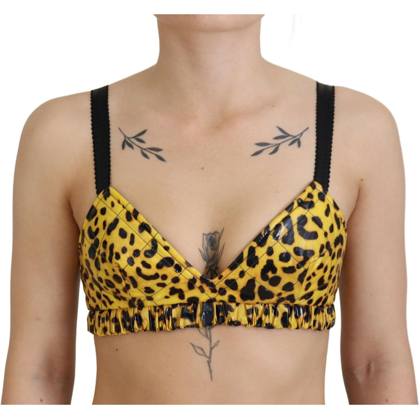 Dolce & Gabbana Chic Leopard Print Sleeveless Corset Top Dolce & Gabbana Rosy Brown