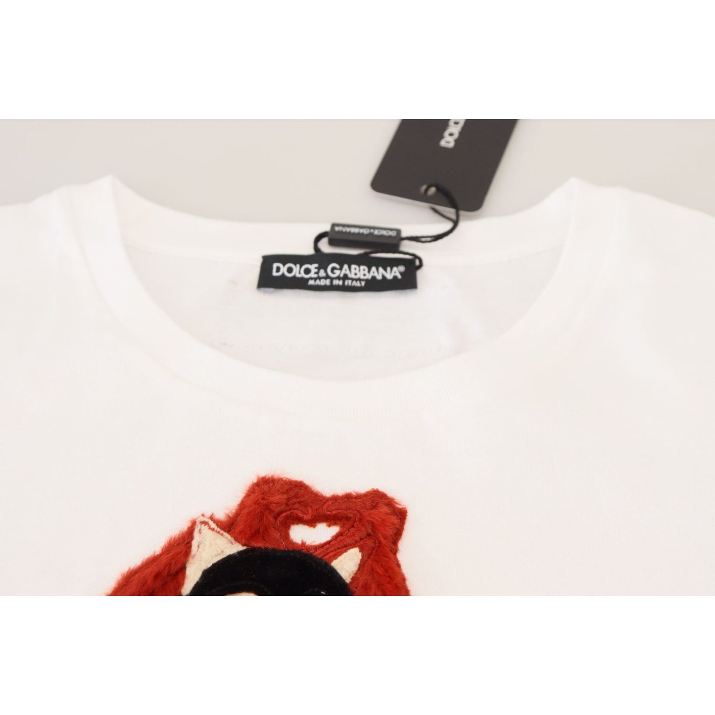 Dolce & Gabbana Iconic Prints Designer Cotton Tee Dolce & Gabbana Beige