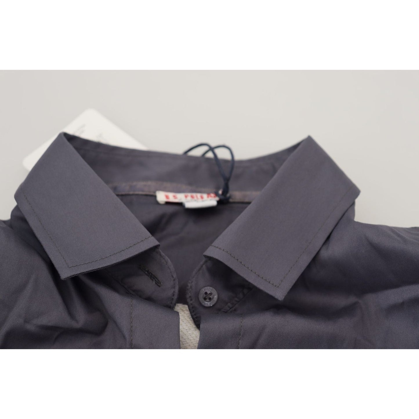 U.S. POLO ASSN. Elegant Gray Long Sleeve Polo Top U.S. POLO ASSN. Dark Slate Gray