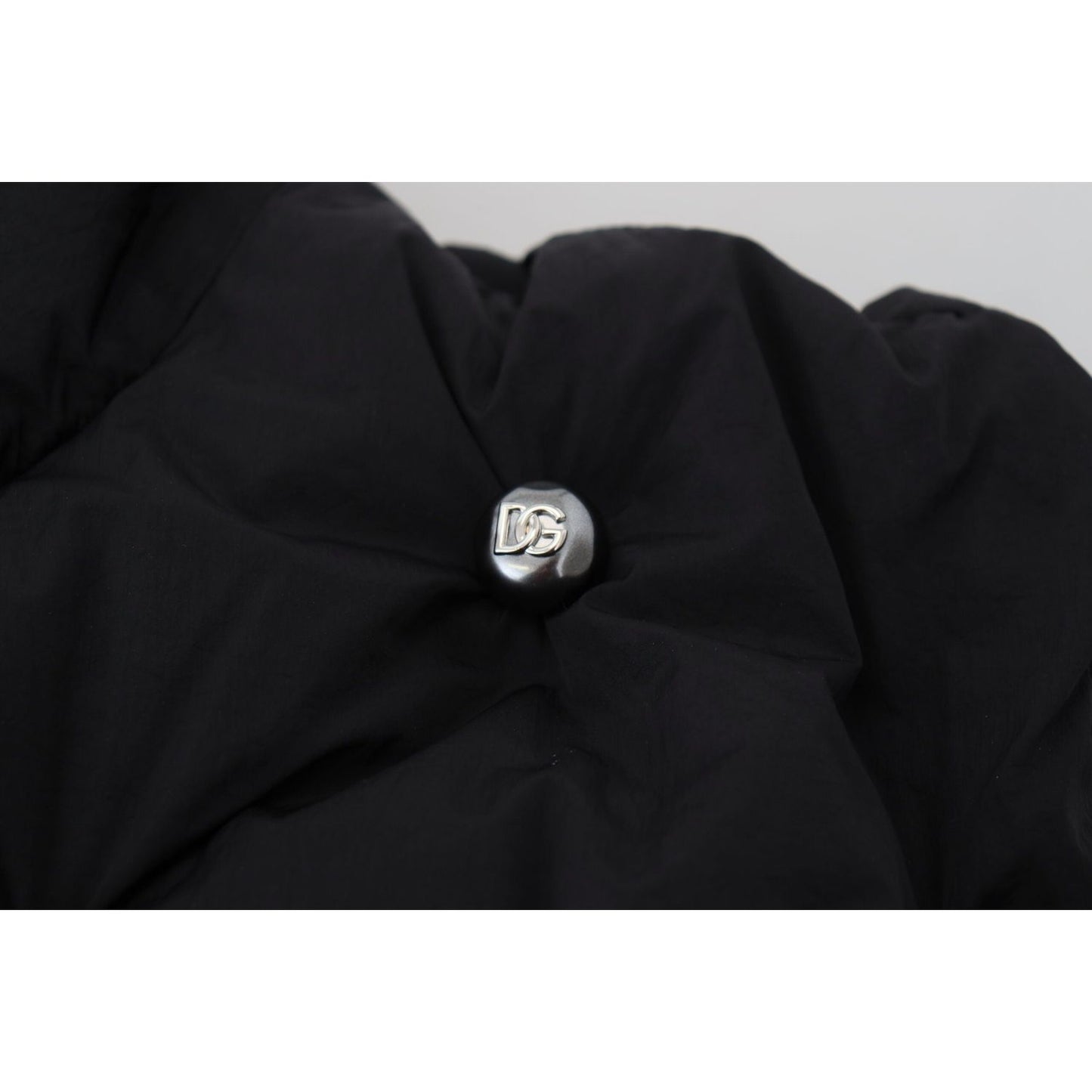 Dolce & Gabbana Black Sleeveless DG Metal Embellishment Jacket JKT3607-50